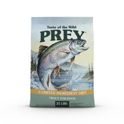 Taste of the Wild sachet avant montrant trout, bénéfice transparence ingrédients