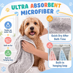 Tcbelosion serviette utilisée pour sécher un chien, confort et douceur