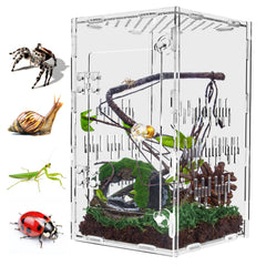 TCooSo terrarium face avant porte ouverte accès facile et sécurité