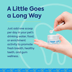 TEEF FOR LIFE gros plan de la poudre montrant la texture pure et sans additifs