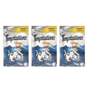 Temptations emballage avant affichant le lot de 3 et pose pratique, appétence assurée