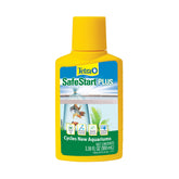 Tetra SafeStart Plus flacon avant montrant emballage et usage rapide