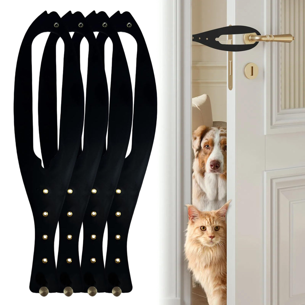 TGIOW vue frontale du loquet pour porte de chat, installation simple