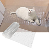 THAMIAO vue frontale du tapis transparent protégeant la moquette