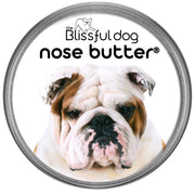 The Blissful Dog pot ouvert montrant le baume pour museau, hydratation immédiate