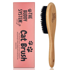 The Buddy System brosse devant et emballage montrant design pratique et durabilité