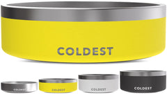 The Coldest Water gamelle Solar Yellow vue de face, design stable et visible
