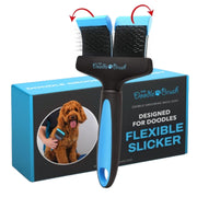 The Doodle Brush face avant montrant double tête pour démêler efficacement