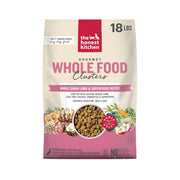 The Honest Kitchen emballage avant montrant formule agneau et superaliments bénéfice nutritionnel