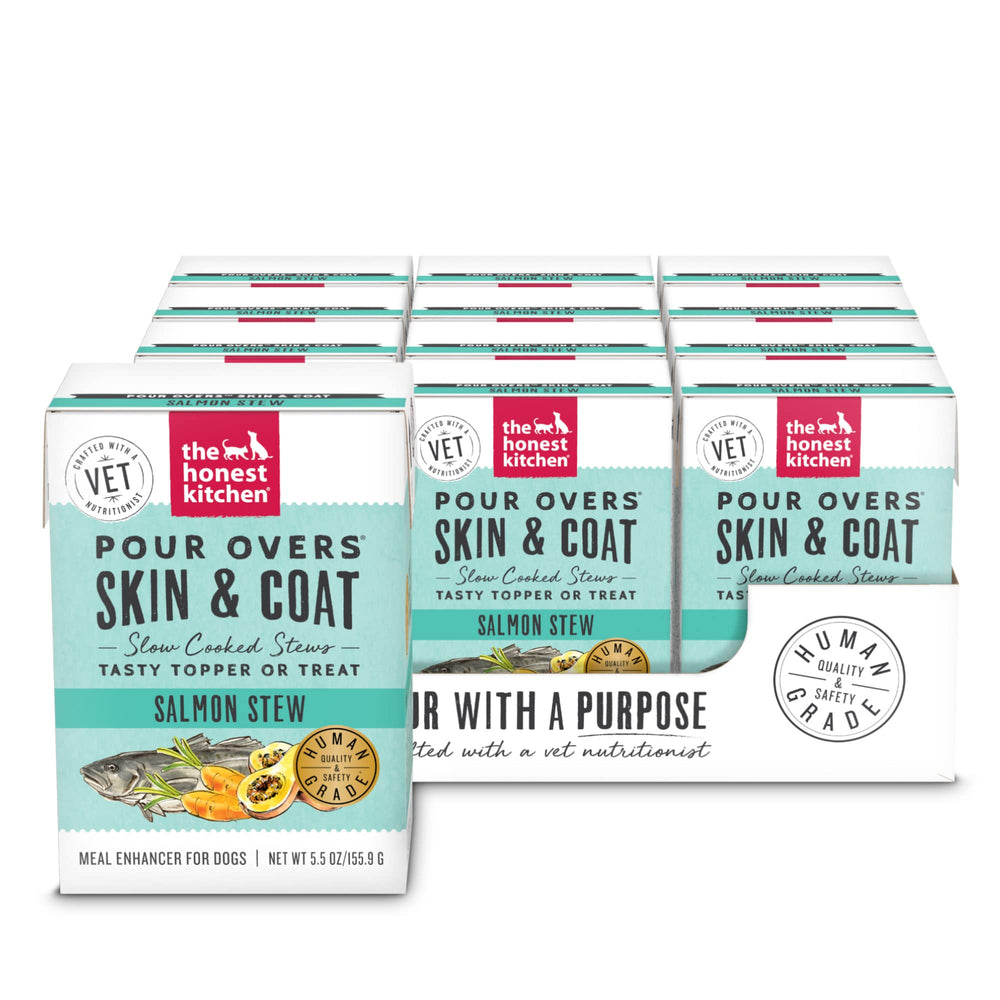 The Honest Kitchen emballage avant montrant lot et usage pratique