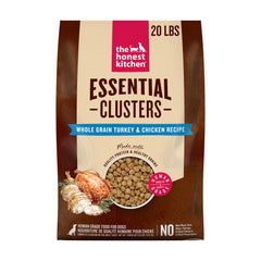 The Honest Kitchen sac avant produit montrant label human grade et bénéfice transparence