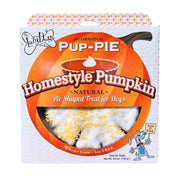 The Lazy Dog Cookie Co. emballage avant montrant la Pup-PIE prête à offrir