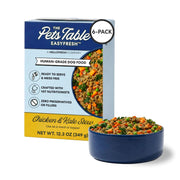 The Pets Table emballage avant EasyFresh poulet et kale, qualité humaine visible