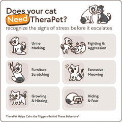 Therapet MD diffuseur branché dans salon calme, favorise apaisement des chats