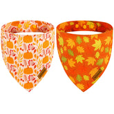 THLOH bandana avant affichant motif citrouille, look festif et confortable