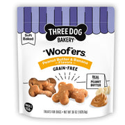 Three Dog Bakery sac avant montrant le design et bénéfice fraîcheur