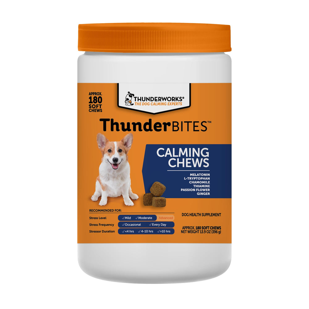ThunderBites emballage avant montrant le pot et bénéfice calme immédiat