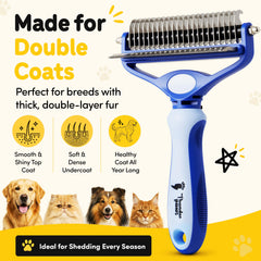 Thunderpaws gros plan dents profondes pour ratisser les noeuds sans tirer