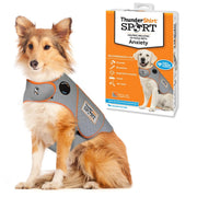 Thundershirt Sport Platinum vue de face montrant l'ajustement et le maintien apaisant