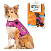ThunderShirt veste fuchsia vue avant montrant ajustement et confort