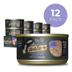 TIKI PETS boîte ouverte révélant pâtée riche et bouillon appétissant