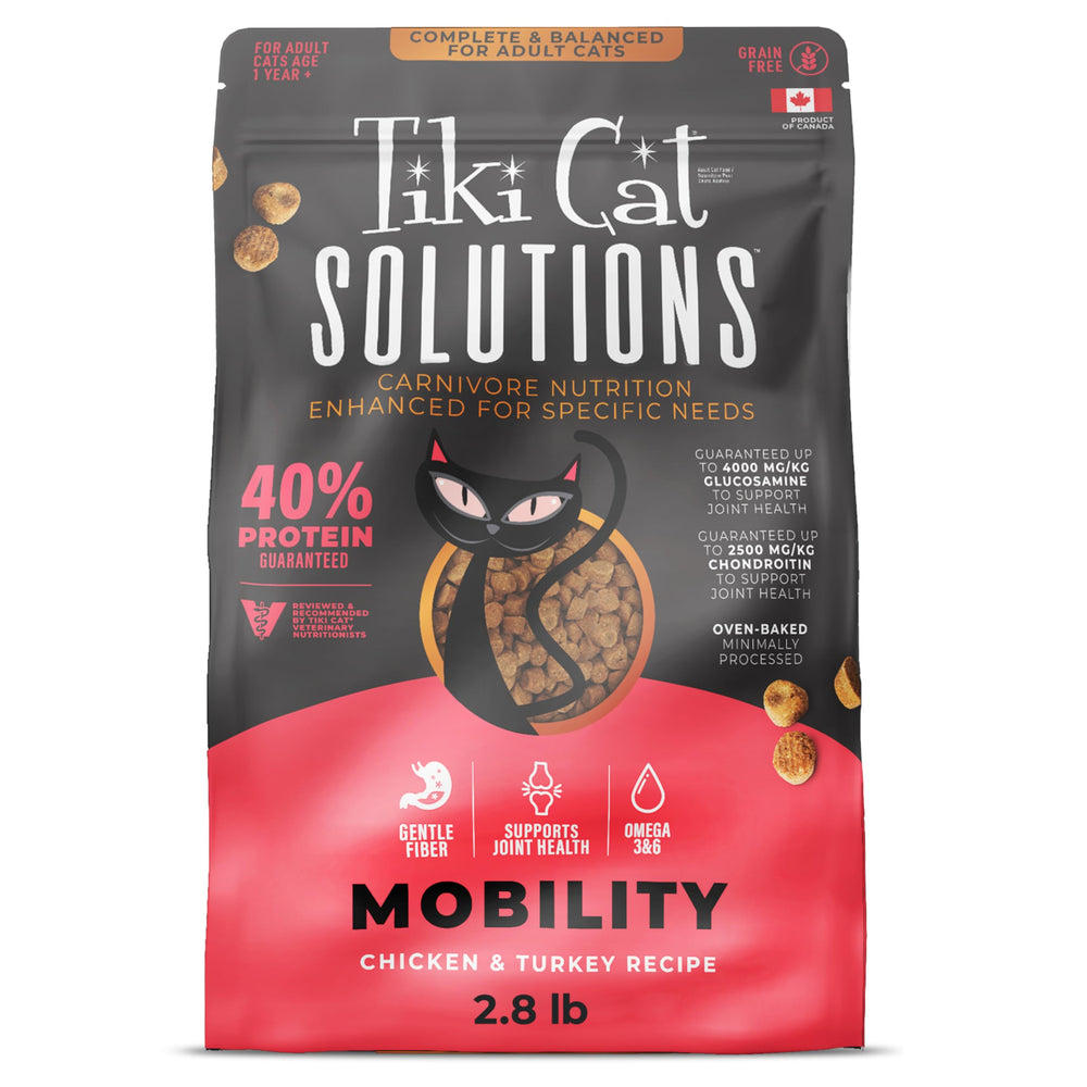 Tiki Cat emballage avant Mobility montrant bénéfice mobilité