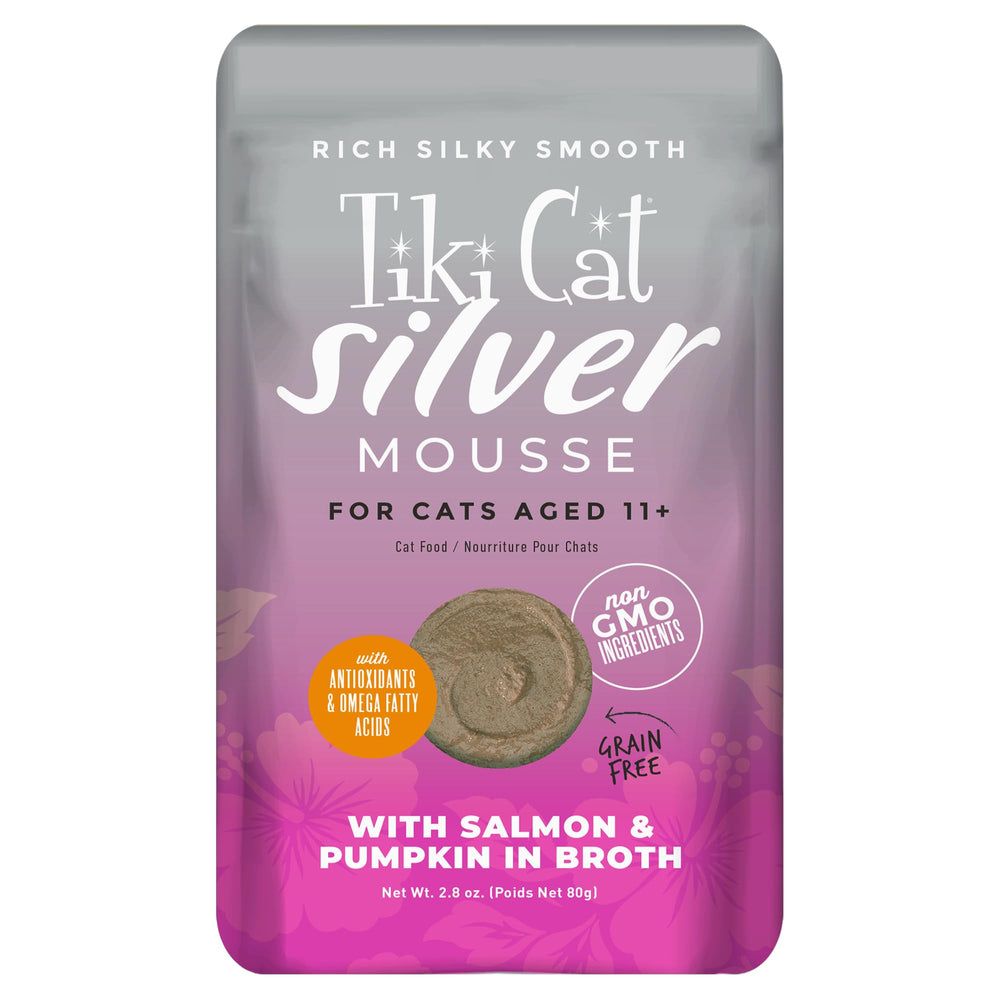 TIKI PETS sachet face packaging montrant la portion pratique