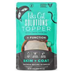 Tiki Cat emballage avant montrant la recette peau et pelage
