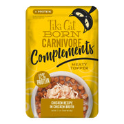 Tiki Cat paquet de toppers poulet montrant emballage attractif pour hydratation
