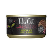 TIKI PETS conserve face montrant l'étiquette et l'appétence