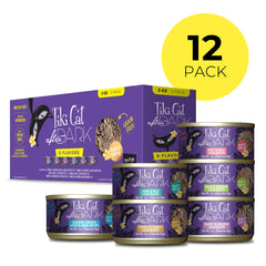 TIKI PETS gros plan sur la pâté montrant la texture appétissante et riche en protéines