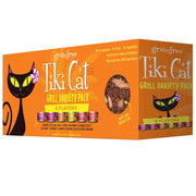 TIKI PETS boîte face avant montrant assortiment attrayant et bénéfice appétence