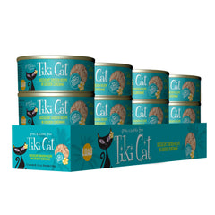 TIKI PETS gros plan poulet effiloché, montre texture savoureuse