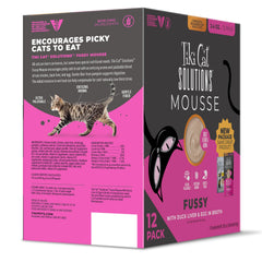 TIKI PETS mousse ouverte gros plan montrant texture onctueuse et appétence