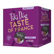 TIKI PETS paquet Tiki Dog France face montrant 10 coupelles, pratique à stocker