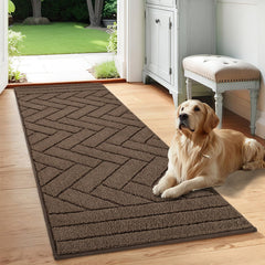 Tindbea vue avant du tapis 24x59 latte montrant l'aspect d'entrée et le design