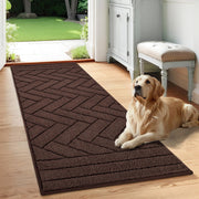 Tindbea tapis d'entrée coffee montrant large surface protectrice