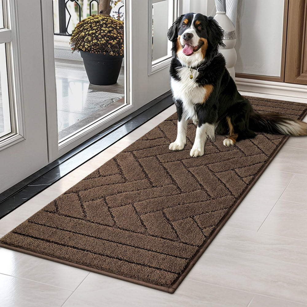 Tindbea tapis face avant attrape saleté et garde l'entrée propre