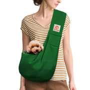 TOMKAS vue avant du sac vert émeraude montrant design et ouverture, confort immédiat