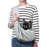 Tomkas vue avant du sac bandoulière montrant style et maintien
