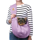 TOMKAS sac bandoulière violet clair vue de face montrant confort