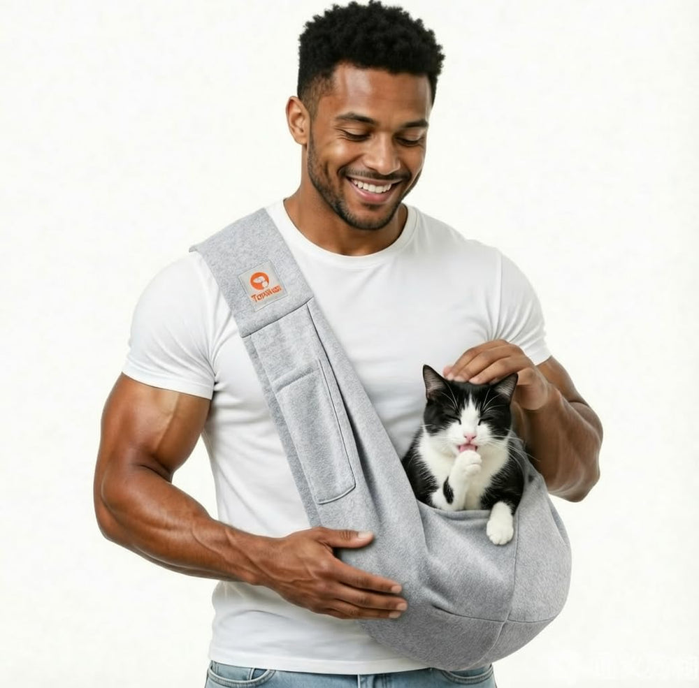 TOMKAS porte‑chien face avant montrant maintien et confort