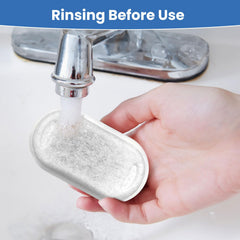 tomxcute filtre trempé sous l'eau démontrant préparation simple avant usage