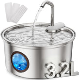 Tomxcute fontaine face avant en acier inoxydable, design hygiénique et moderne