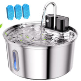 tomxcute fontaine inox avant montrant design durable et facile à nettoyer
