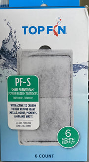 Top Fin cartouche face avant montrant emballage et compatibilité PF10