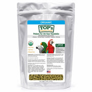TOP's Parrot Food paquet face montrant branding et avantage biologique