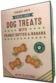 Trader Joe's emballage face des friandises chien pratique pour conservation