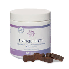 Veterinarian Recommended Solutions pack 30 ct montrant l’avant et l’étiquette, rassurant