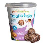 TREAT-A-BALLS emballage avant montrant informations et bénéfices